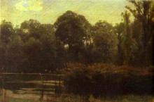 Репродукция картины "pond" художника "крамской иван"