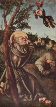 Копия картины "стигматизация св. франциска" художника "кранах старший лукас"