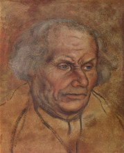 Репродукция картины "портрет отца лютера" художника "кранах старший лукас"