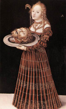 Репродукция картины "саломея с головой иоанна крестителя" художника "кранах старший лукас"