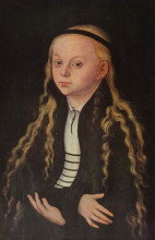 Картина "портрет девочки (магдалена лютер)" художника "кранах старший лукас"
