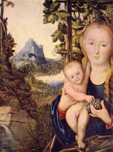 Копия картины "мадонна с младенцем " художника "кранах старший лукас"