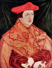 Репродукция картины "портрет кардинала альбрехта бранденбургского" художника "кранах старший лукас"