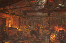 Картина "burmeister and wain iron foundry" художника "крёйер педер северин"