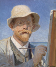 Картина "self-portrait" художника "крёйер педер северин"