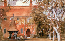 Репродукция картины "red house, bexleyheath" художника "крейн уолтер"