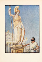 Репродукция картины "the figure of the goddess was a colossal one" художника "крейн уолтер"