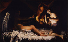 Картина "cupid and psyche" художника "креспи джузеппе мария"