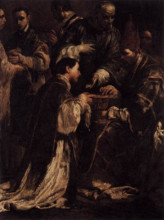Репродукция картины "the seven sacraments - ordination" художника "креспи джузеппе мария"