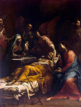 Картина "death of saint joseph" художника "креспи джузеппе мария"