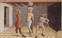 Репродукция картины "flagellation of christ" художника "кривелли карло"