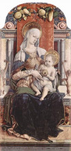 Копия картины "enthroned madonna" художника "кривелли карло"