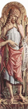 Репродукция картины "saint john the baptist" художника "кривелли карло"