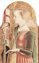 Репродукция картины "saint ursula" художника "кривелли карло"