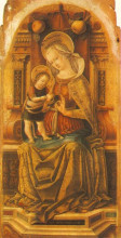 Репродукция картины "madonna and child enthroned" художника "кривелли карло"