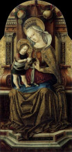 Репродукция картины "virgin and child enthroned" художника "кривелли карло"