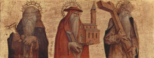 Репродукция картины "saint anthony, saint jerome, saint andrew" художника "кривелли карло"