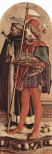 Репродукция картины "saint peter martyr and saint venetianus of camerino" художника "кривелли карло"