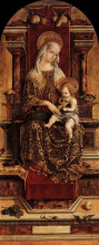 Репродукция картины "virgin and child" художника "кривелли карло"