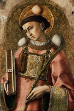 Копия картины "depiction of saint saintephen" художника "кривелли карло"