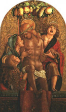 Копия картины "lamentation over the dead christ" художника "кривелли карло"
