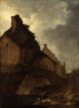 Копия картины "carrow abbey, norwich" художника "кром джон"