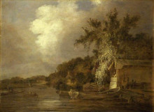 Картина "the yare at thorpe, norwich" художника "кром джон"