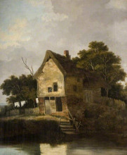 Репродукция картины "view at blofield, near norwich" художника "кром джон"