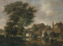 Репродукция картины "the river wensum, norwich" художника "кром джон"