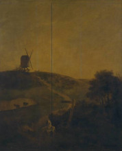 Картина "a windmill near norwich" художника "кром джон"
