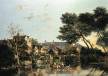 Картина "norwich river: afternoon" художника "кром джон"