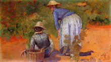 Картина "study for the grape pickers" художника "кросс анри эдмон"