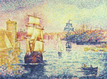 Копия картины "the port of marseilles" художника "кросс анри эдмон"