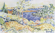 Копия картины "lavender" художника "кросс анри эдмон"