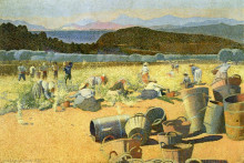 Картина "the grape harvest" художника "кросс анри эдмон"