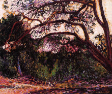 Репродукция картины "woded landscape" художника "кросс анри эдмон"