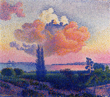 Репродукция картины "the pink cloud" художника "кросс анри эдмон"