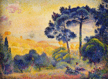 Картина "provence landscape" художника "кросс анри эдмон"