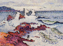 Копия картины "the mediterranean, east wind" художника "кросс анри эдмон"