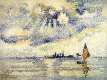 Картина "sunset on the lagoon, venice" художника "кросс анри эдмон"