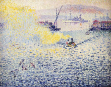 Репродукция картины "toulon, winter morning" художника "кросс анри эдмон"