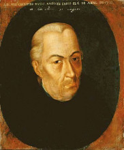 Картина "retrato de jos&#233; celestino mutis" художника "крусадо хоакин мануэль фернандес"