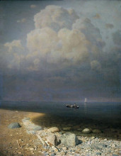 Копия картины "ладожское озеро" художника "куинджи архип"