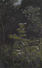 Копия картины "лес. лопухи" художника "куинджи архип"