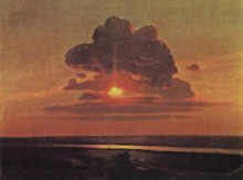 Копия картины "красный закат" художника "куинджи архип"