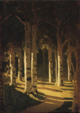 Копия картины "солнечный свет в парке" художника "куинджи архип"