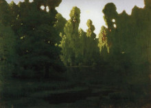 Копия картины "лес" художника "куинджи архип"