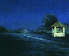 Репродукция картины "ночной пейзаж" художника "куинджи архип"