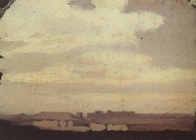 Копия картины "облака" художника "куинджи архип"