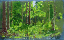 Копия картины "лес" художника "куинджи архип"